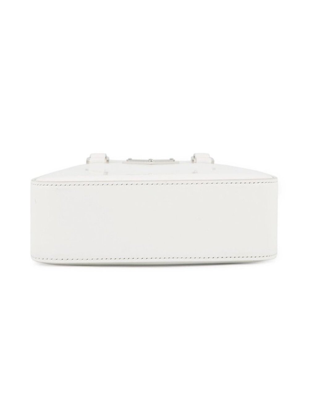 Prada Handbag Spazzolato Small Triangle Logo Leather 2-Way Shoulder White - Picture 3 of 10